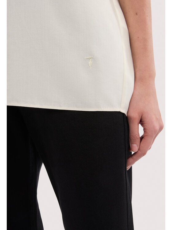 Trussardi Trussardi Top D4546200007N002 Biały Regular Fit