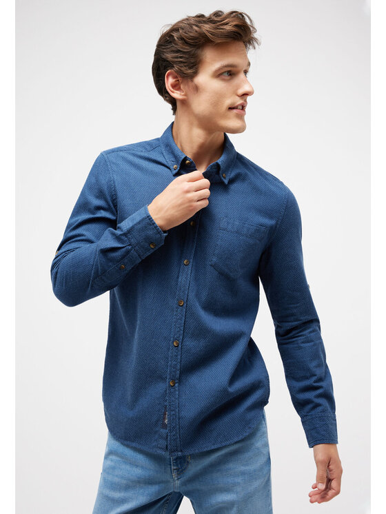 Mustang Mustang Camicia RAWLINS Blu Slim Fit