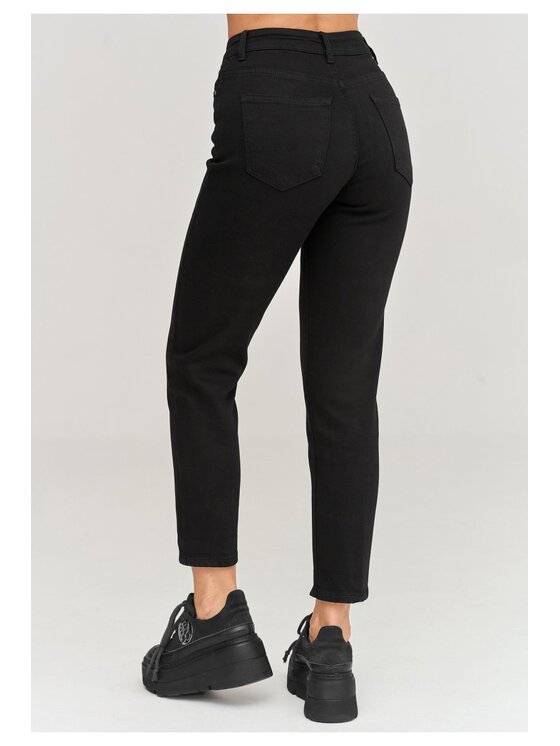 Makadamia Makadamia Jeansy C104 Czarny Fitted Fit
