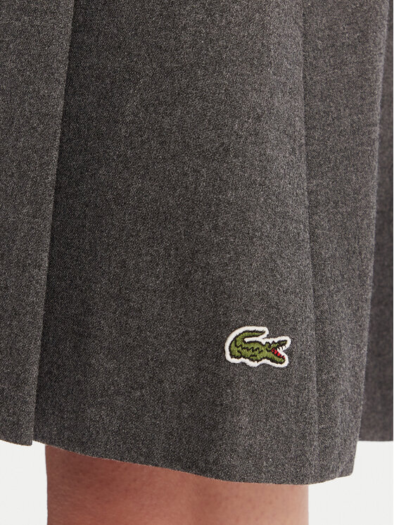 Lacoste Lacoste Fustă plisată JF5358 Gri Regular Fit