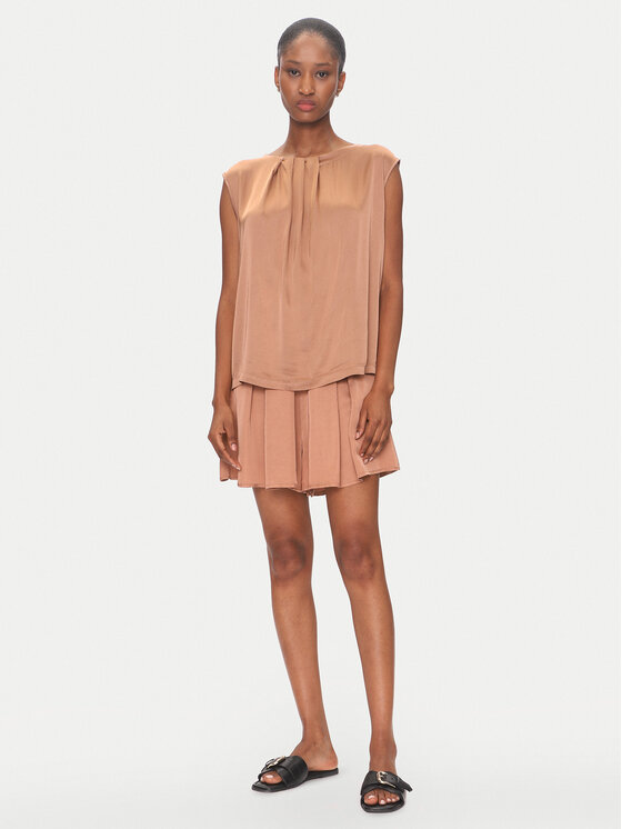 ViCOLO ViCOLO Majica TD0763 Smeđa Regular Fit