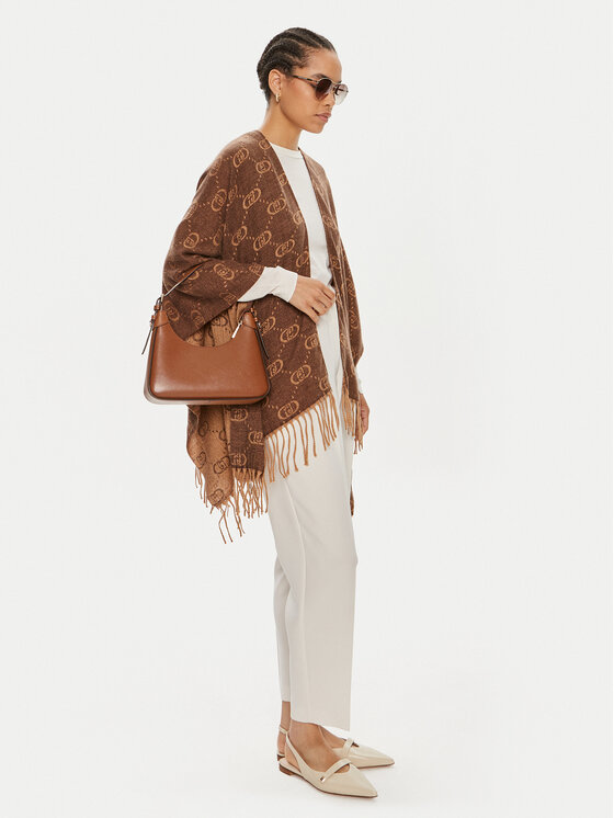 Liu Jo Liu Jo Πόντσο 2F4015 T0300 Καφέ Relaxed Fit