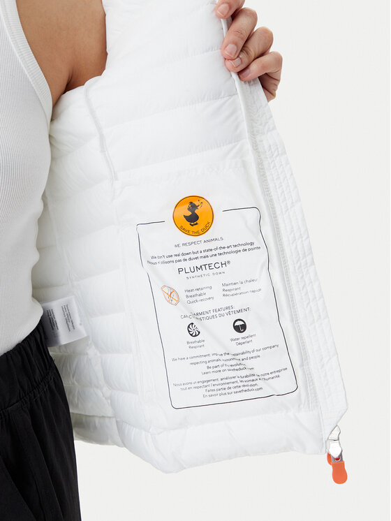 Save The Duck Save The Duck Demisezoninė striukė D39760W GIGA20 Balta Regular Fit