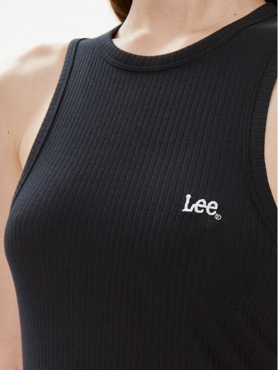 Lee Lee Top 112341592 Czarny Slim Fit