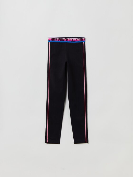 OVS OVS Leggings 1755717 Crna Slim Fit
