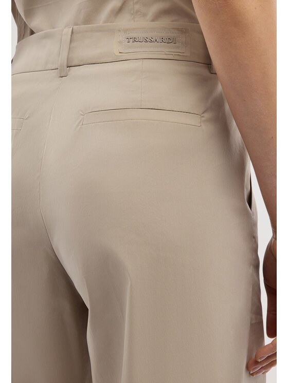 Trussardi Trussardi Pantaloni di tessuto P272A002362N012 Crema Over Fit