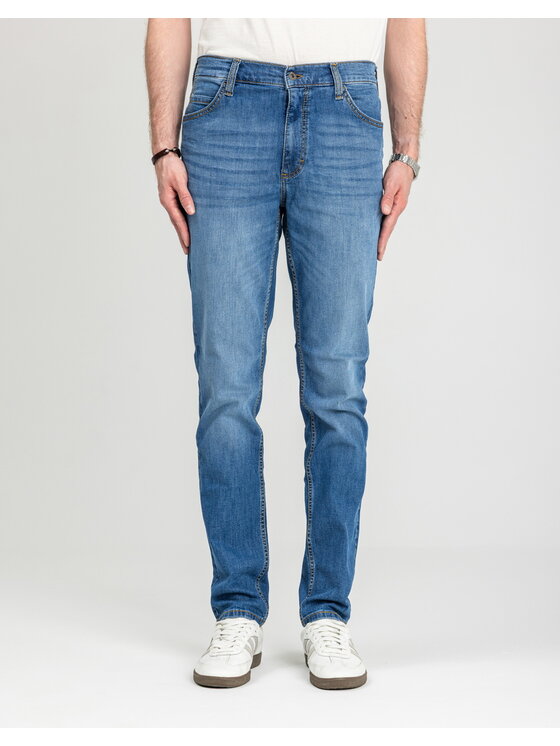 Mustang Mustang Jeansy Style Tramper Tapered Niebieski Slim Fit