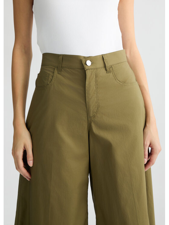 Liu Jo Liu Jo Spodnie materiałowe WA5511T4319X0680 Zielony Regular Fit
