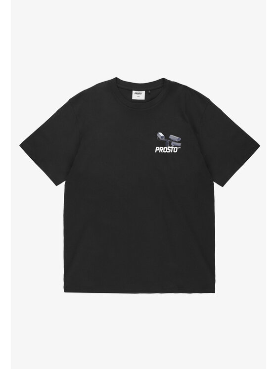 PROSTO. PROSTO. T-Shirt CC TV Czarny Oversize