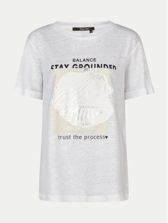 Marc Aurel Marc Aurel Тишърт 7551 7000 73730 Бял Regular Fit