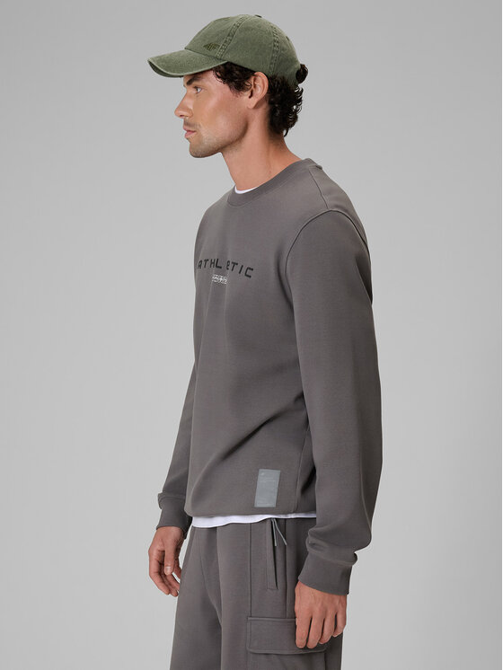 4F 4F Bluza NIGHT RUN Szary Regular Fit