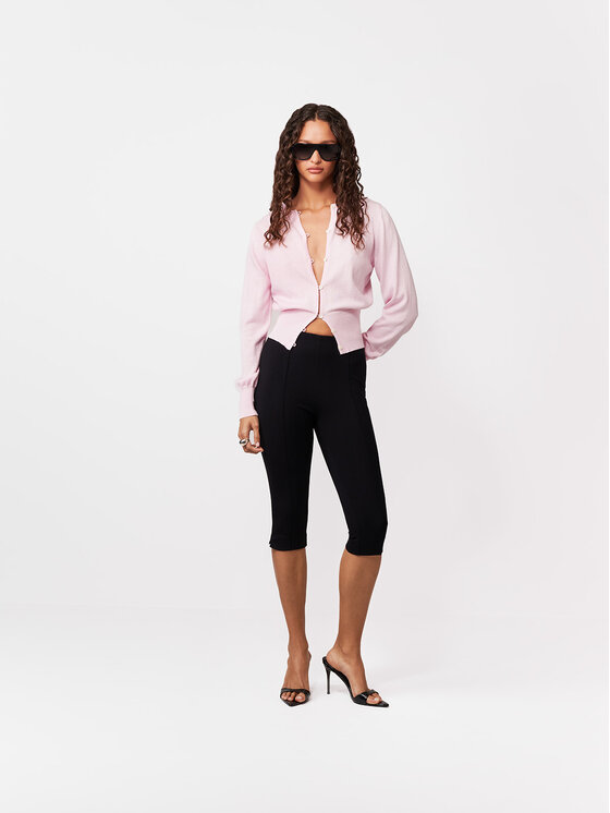 La Mania La Mania Legginsy ZIG Czarny Basic Fit