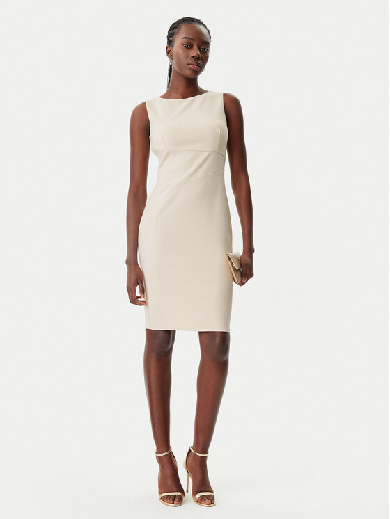 Rinascimento Rinascimento Coctailkleid CFC0122877003 Beige Regular Fit
