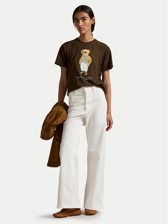 Polo Ralph Lauren Polo Ralph Lauren Тишърт 211A96599001 Кафяв Relaxed Fit