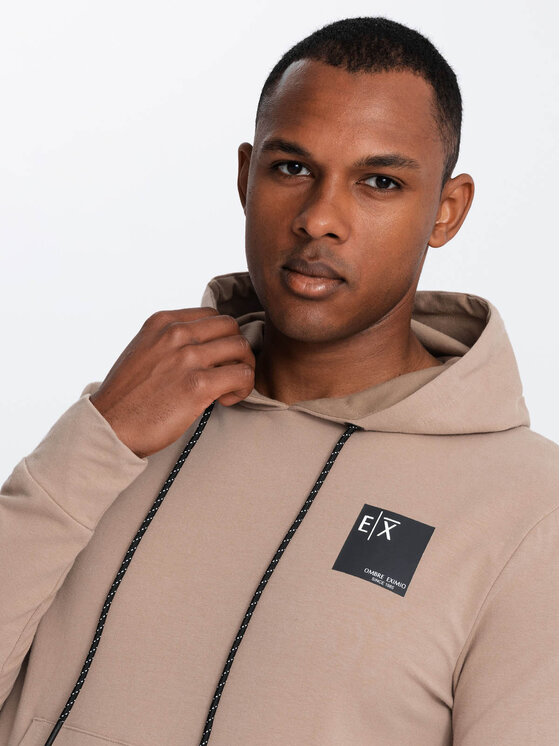 Ombre Ombre Mikina OM-SSNZ-0162 Hnědá Regular Fit