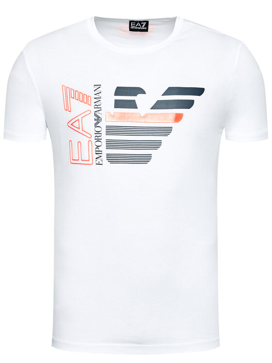 EA7 Emporio Armani T-shirt 3KPT22 PJ6EZ 1100 Bianco Regular Fit • Modivo.it