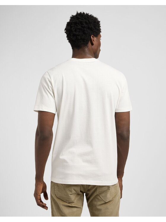 Lee Lee T-Shirt REGULAR BIG LOGO TEE Biały Regular Fit