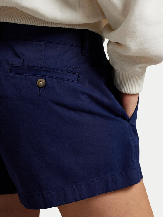 Polo Ralph Lauren Polo Ralph Lauren Kratke hlače iz tkanine 211963798004 Mornarsko modra Straight Fit