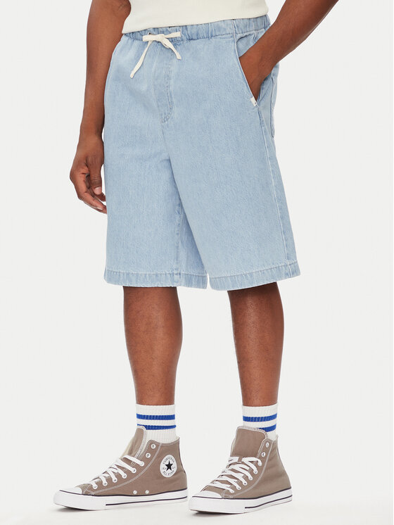 Element Element Pantaloni scurți de blugi Chillin ELYDS00103 Albastru celest Relaxed Fit
