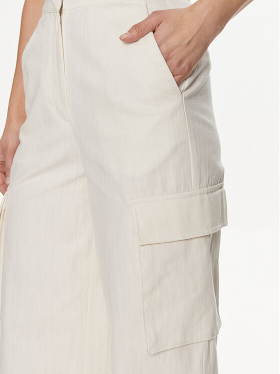 Edited Edited Hlače Malena Bijela Wide Leg
