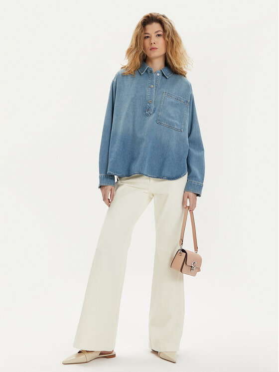 s.Oliver s.Oliver camicia di jeans 2140995 Blu Loose Fit