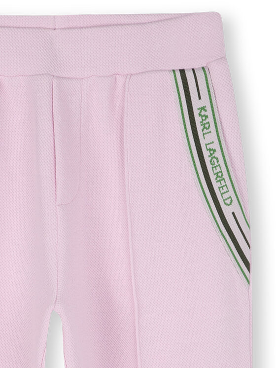 Karl Lagerfeld Kids Karl Lagerfeld Kids Spodnie dresowe Z30451 S Różowy Regular Fit