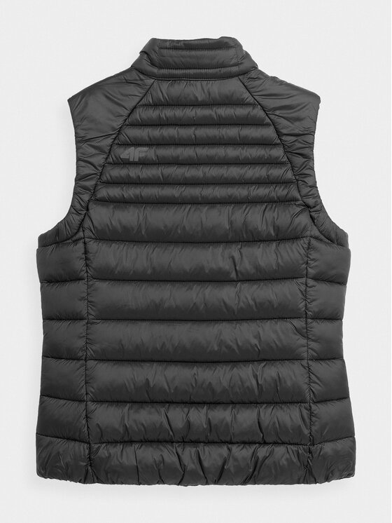 4F 4F Brezrokavnik 4FAW23TVESF072 Črna Slim Fit