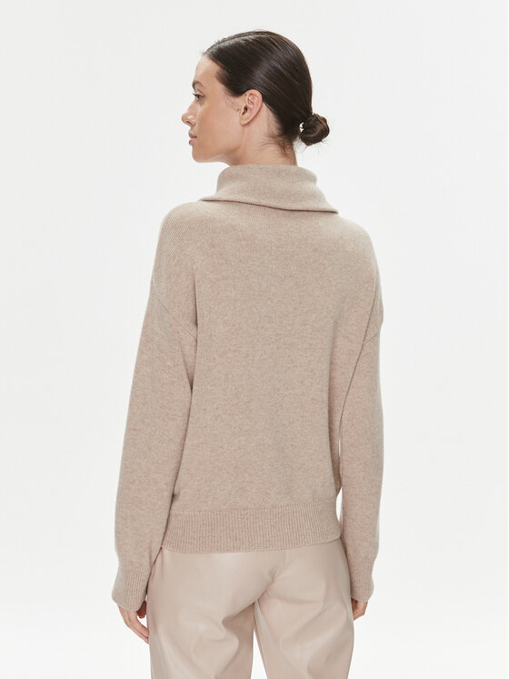 Marella Marella Sweter Ruby1 2339460839200 Beżowy Regular Fit