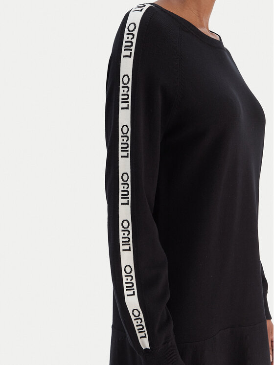 Liu Jo Sport Liu Jo Sport Плетена рокля TF5288 MS63L Черен Regular Fit