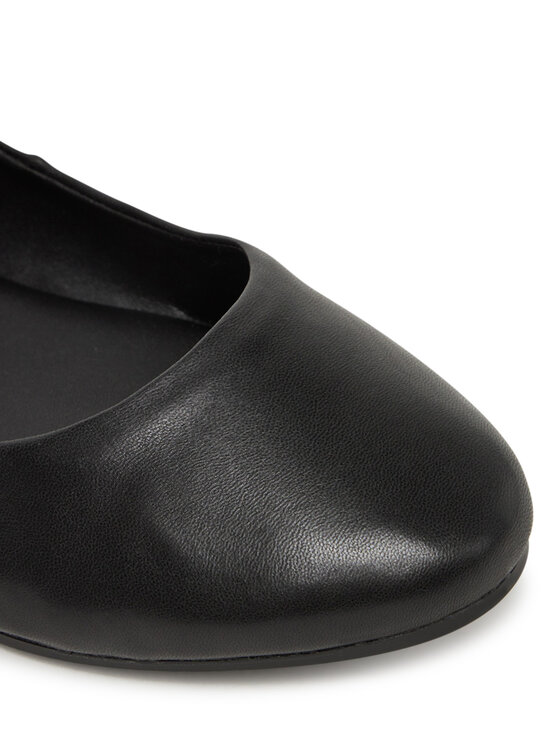 Calvin Klein Calvin Klein Μπαλαρίνες Flat Mary Jane - Lth HW0HW02341 Μαύρο