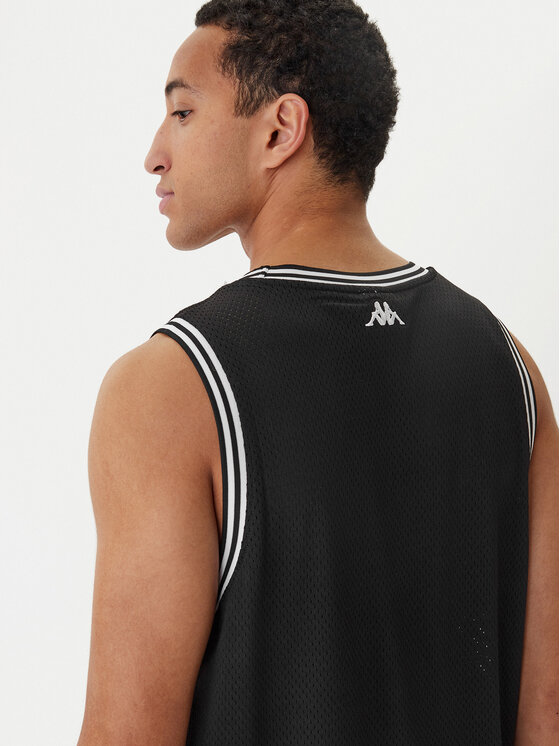 Kappa Kappa Tank top Authentic Sainos 382E2PW Negru Regular Fit