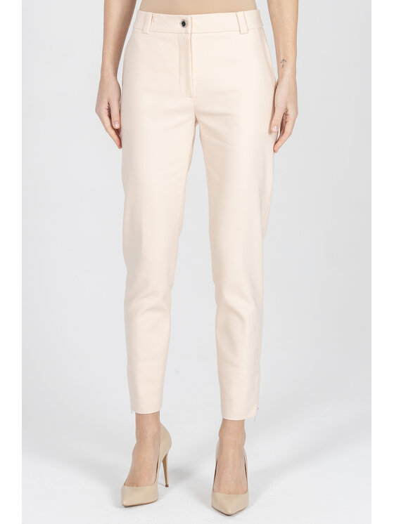 Deni Cler Milano Deni Cler Milano Spodnie materiałowe W-DC-5225-F2-C1-12-1 Beżowy Slim Fit