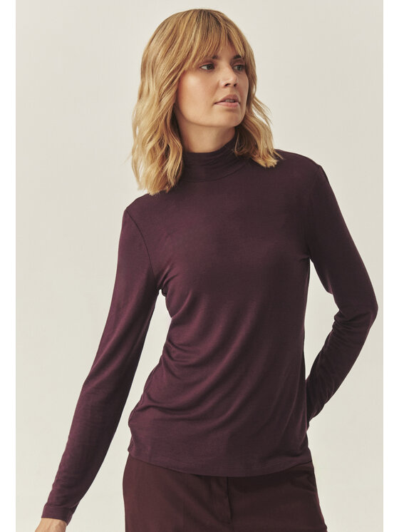 TATUUM TATUUM Bluzka GREENWICH Bordowy Fitted Fit