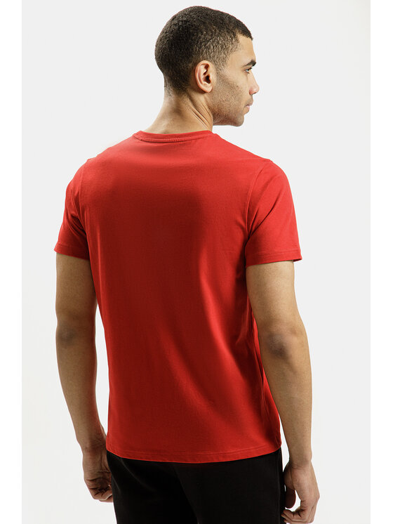 Cross Jeans Cross Jeans T-Shirt 16059-007 Czerwony Regular Fit