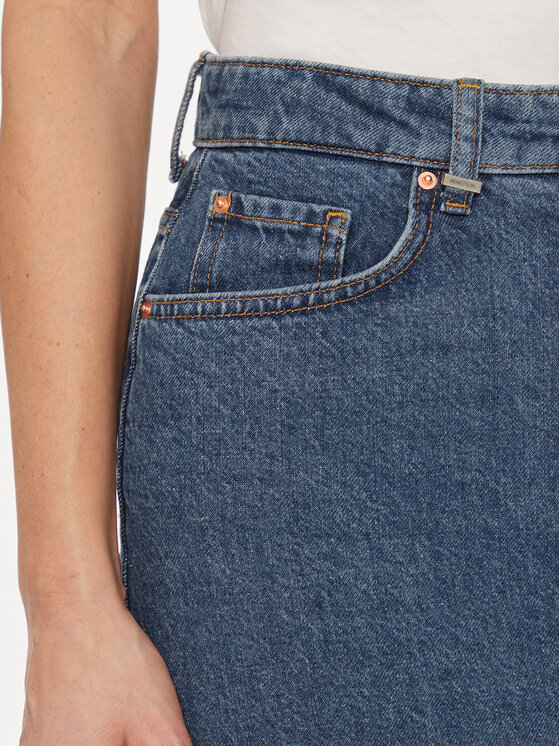United Colors Of Benetton United Colors Of Benetton Fustă de blugi 46JTD0036 Albastru Regular Fit