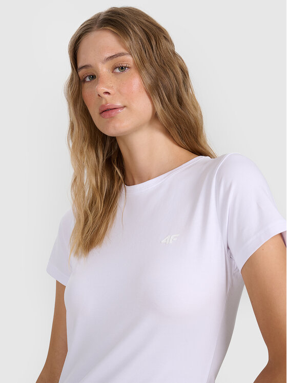 4F 4F T-shirt NOS Bianco Slim Fit