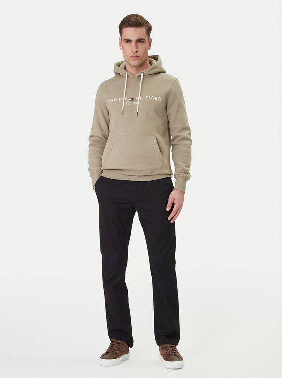Tommy Hilfiger Tommy Hilfiger Mikina Logo MW0MW11599 Béžová Regular Fit