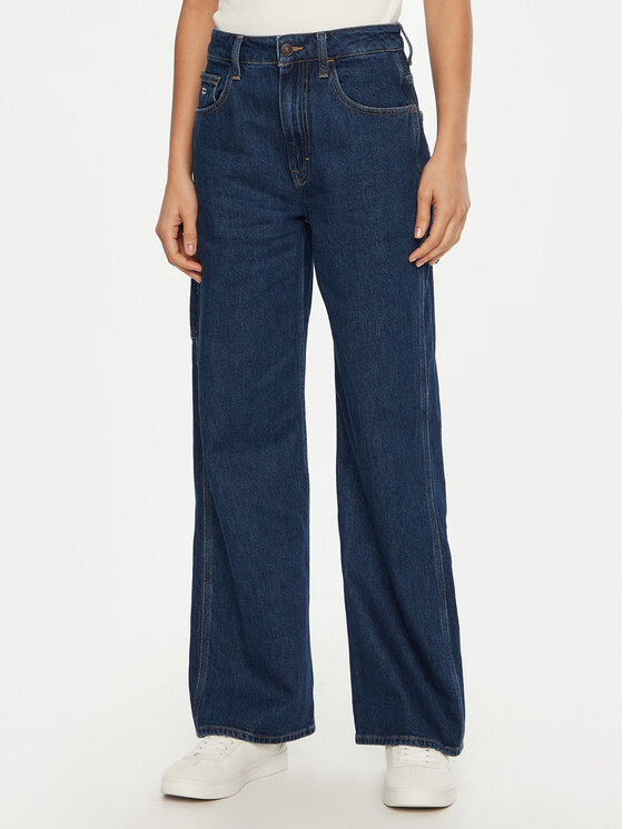Tommy Jeans Tommy Jeans Jeansy Mia DW0DW20460 Tmavomodrá Relaxed Fit