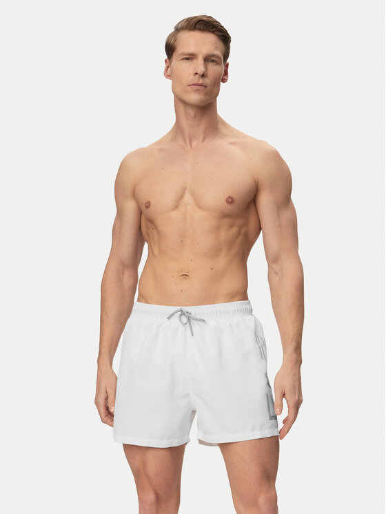 EA7 Emporio Armani EA7 Emporio Armani Pantaloni scurți pentru înot 7M002001 AF14497 M0076 Alb Regular Fit