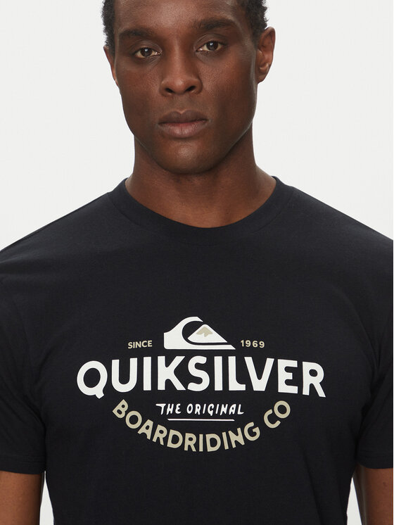 Quiksilver Quiksilver T-Shirt EQYZT08064 Czarny Regular Fit