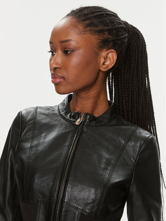PINKO Pinko Lederjacke Giano Giubbino. 103010 A1KB Schwarz Regular Fit