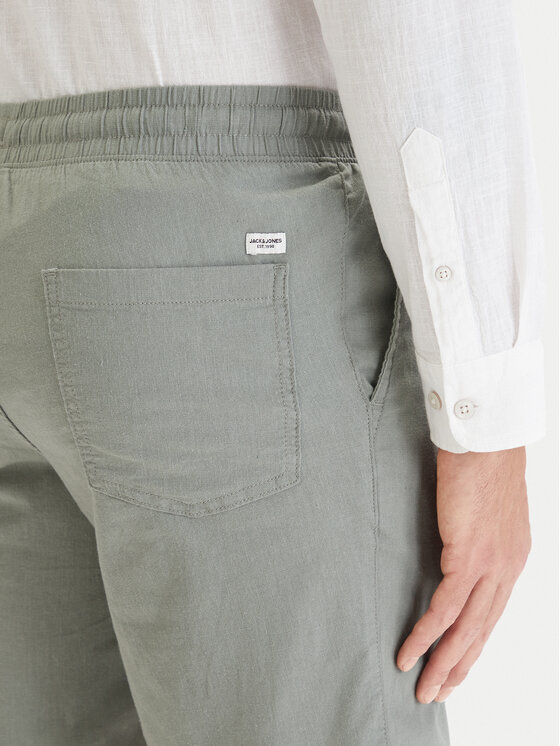 Jack & Jones Jack & Jones Bavlnené šortky Jaiden 12293768 Zelená Relaxed Fit