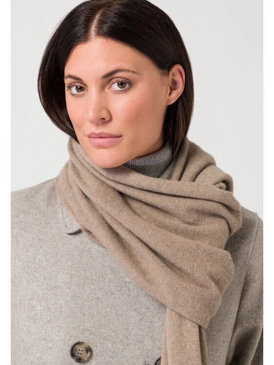 Style Republic Style Republic Szalik Kaszmir Beżowy ciemny