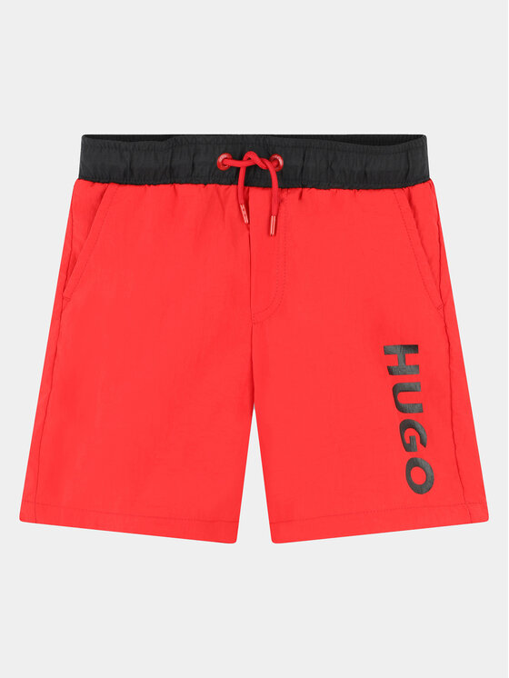 Hugo Pantaloni scurți pentru înot G00002 S Roșu Regular Fit