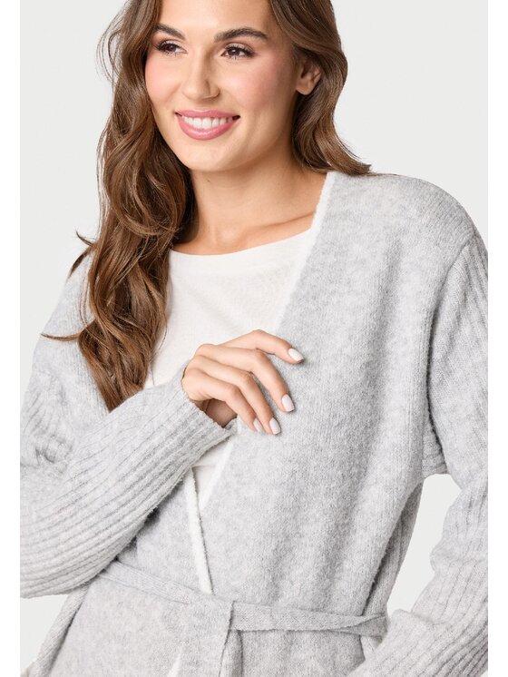QUIOSQUE QUIOSQUE Kardigan Quiosque 6VF009230 Šedá Regular Fit