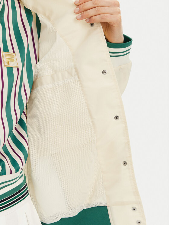Fila Fila Куртка бомбер Leme FAW0999 Écru Oversize