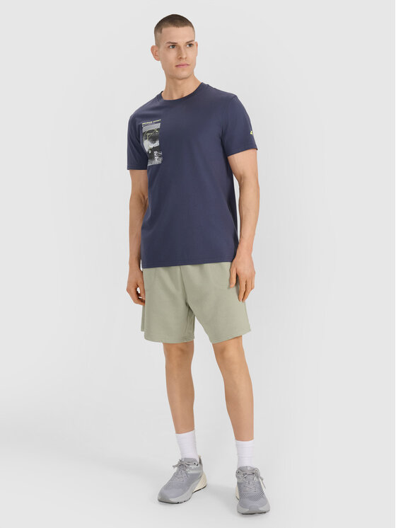 4F 4F T-Shirt MIDSHOP TEXTILE Szary ciemny Regular Fit