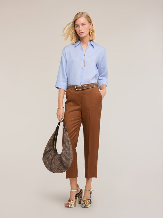 Motivi Motivi Camicia 5020W000521N004 Turchese Boxy Fit