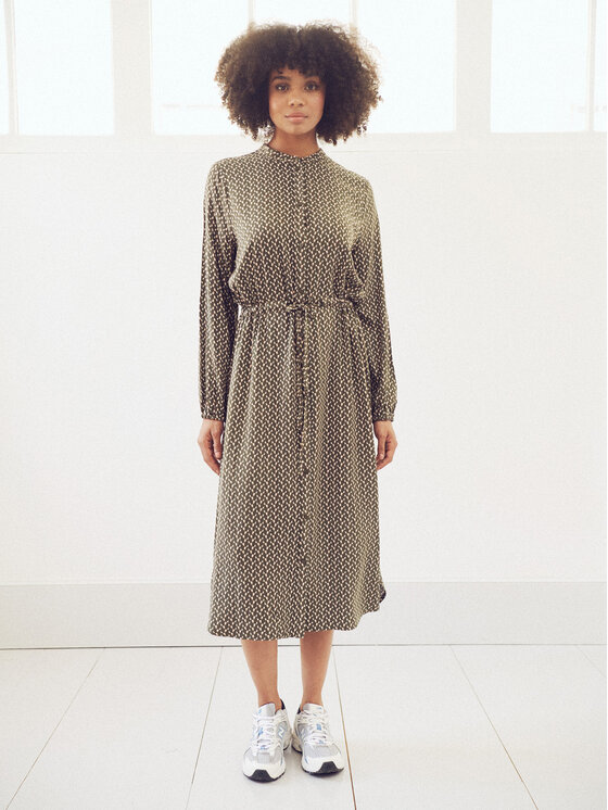 Saint Tropez Saint Tropez Vestito chemisier 30511353 Verde Casual Fit