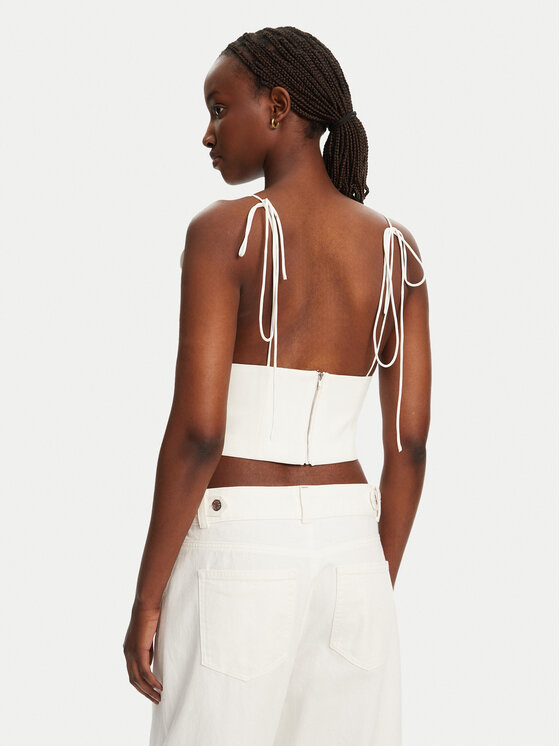 Bardot Bardot Top 59727TB1 Biały Regular Fit